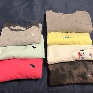 7 Boys Abercrombie & Hollister Shirts!